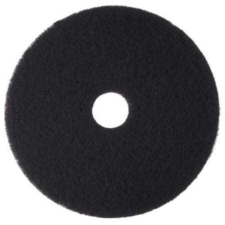 A black circular pad is shown on top of a white background.