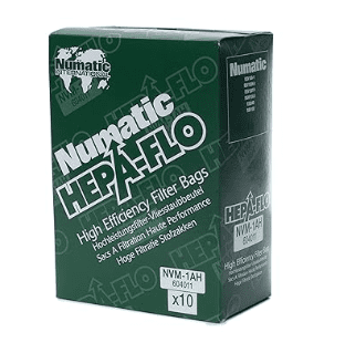 A box of 1 0 numatic hepa flo bags