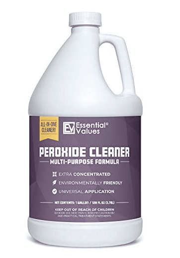 A bottle of cleaner for cleaning surfaces.