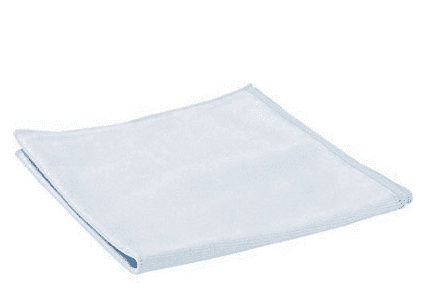 A white cloth is folded up to show the bottom.