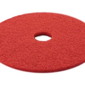 A red floor pad is shown on top of a white background.