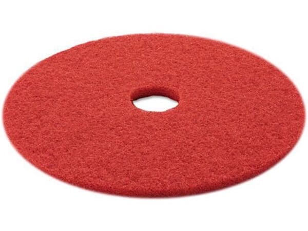 A red floor pad is shown on top of a white background.